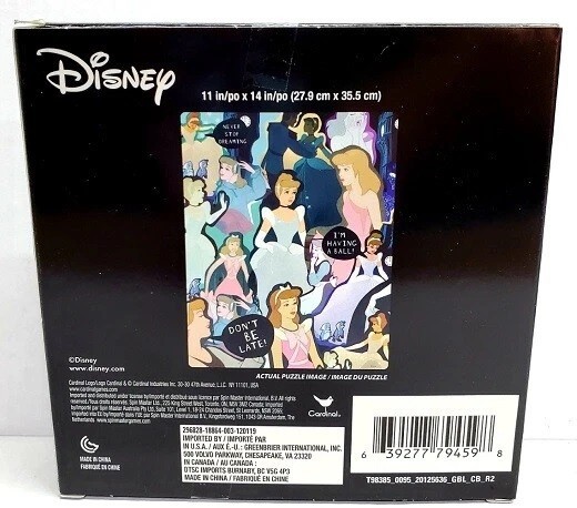 DISNEY 500PC PUZZLE JIGSAW SET CINDERELLA BALL FROZEN II NEW FREE SHIPPING