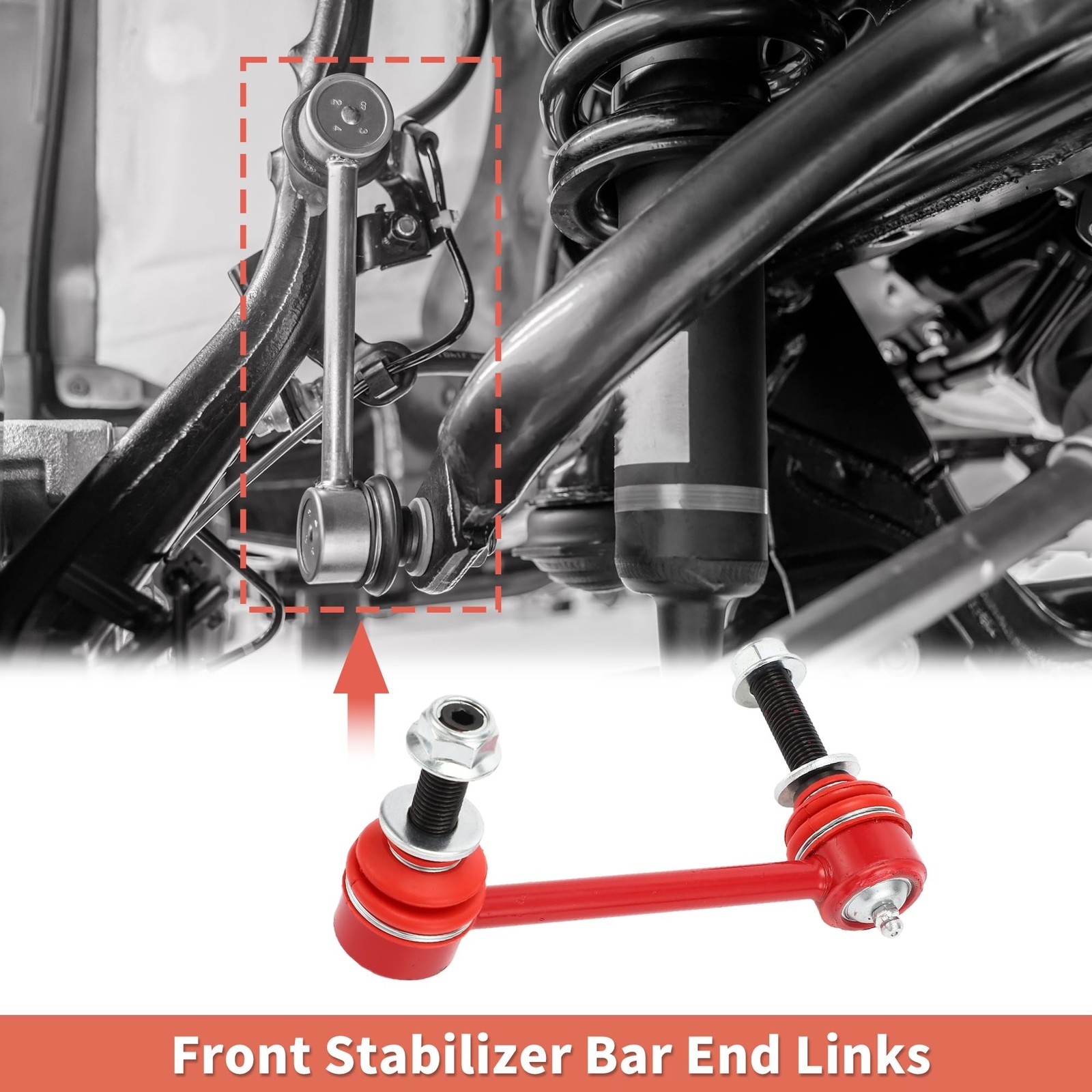 X AUTOHAUX 2 Pcs Front Sway Bar Links Stabilizer Link Kit for Toyota Tacoma 2…
