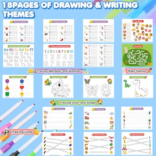 Busy Book for Toddlers 3-5,Preschool Learning Activities,Montessori Learning