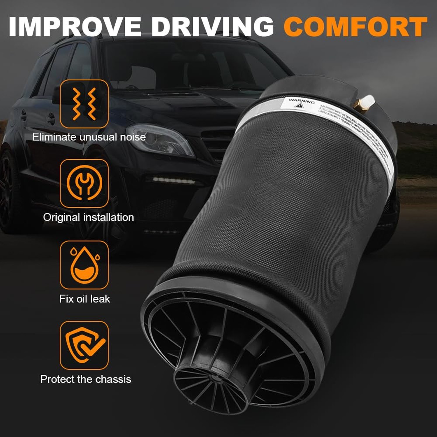 Rear Air Spring Suspension Bags Absorber Replacment for Mercedes Benz 2005-20…