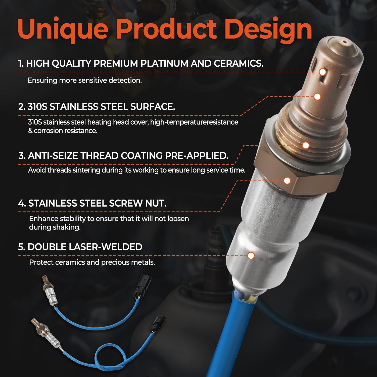4 PCS O2 Oxygen Sensor Upstream Downstream for Ford Escape Explorer F150