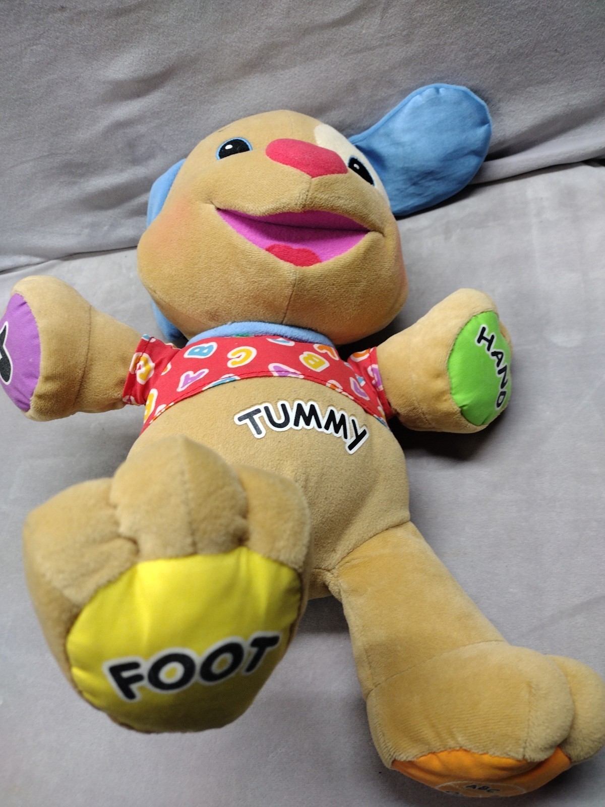 Fisher Price Laugh and Learn Dog Puppy ABC Talking Plush Musical Toy Learning