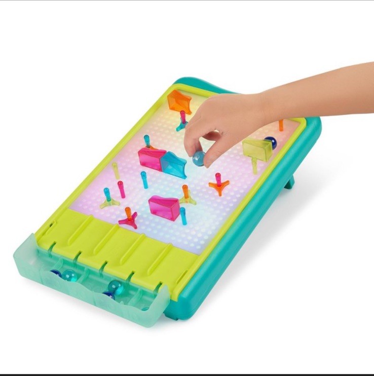 B. Toys Light-Up Marble Drop Illuminated Pegboard Peg Art & Marble Run Playset