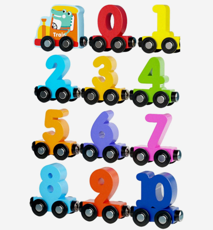Magnetic Wooden Alphabet Train Set for Kids – Fun Learning from Ages 1-3