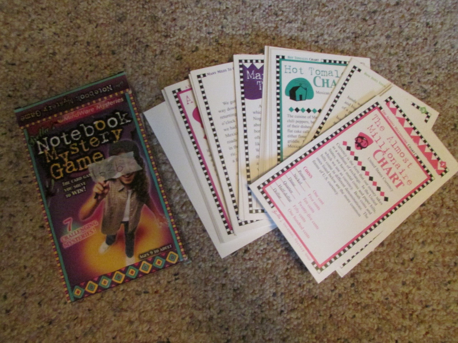 BELLA’S Notebook Mystery Card Game 7 Mysteries Mindware
