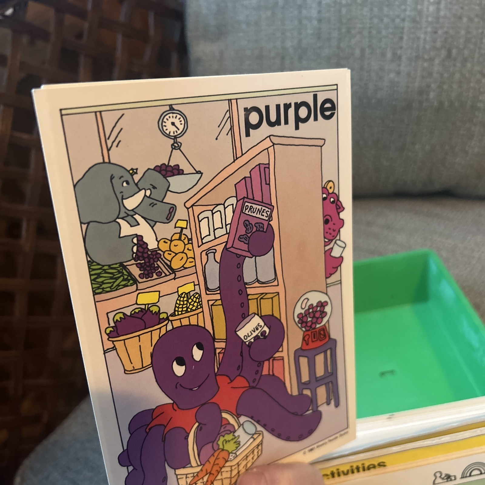Vintage Sweet Pickles Preschool Program Learning Case Activity Bus Full w/ Cards