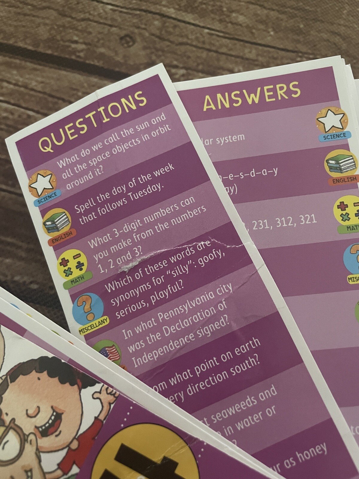 Brain Quest Grade 4 Challenge Question Answer Card Decks
