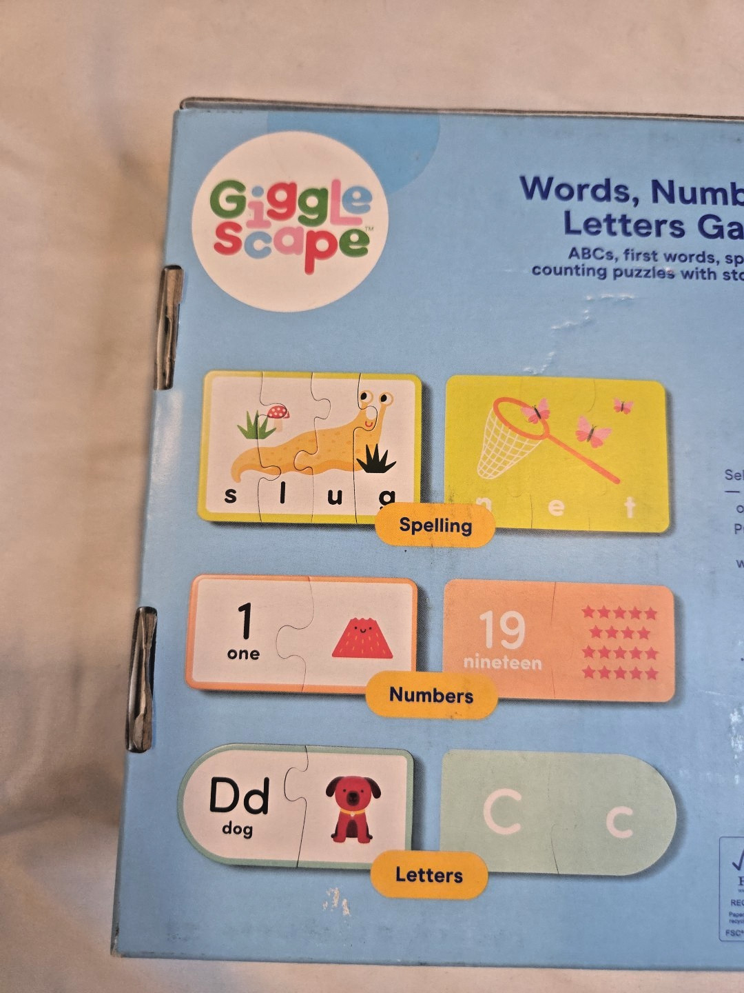 Gigglescape Words, Numbers, & Letters Game – Educational Toddler Set New In Box