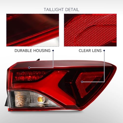 Tail Light Assembly Compatible with 2021-2023 Chevy LED-Right Passager Side