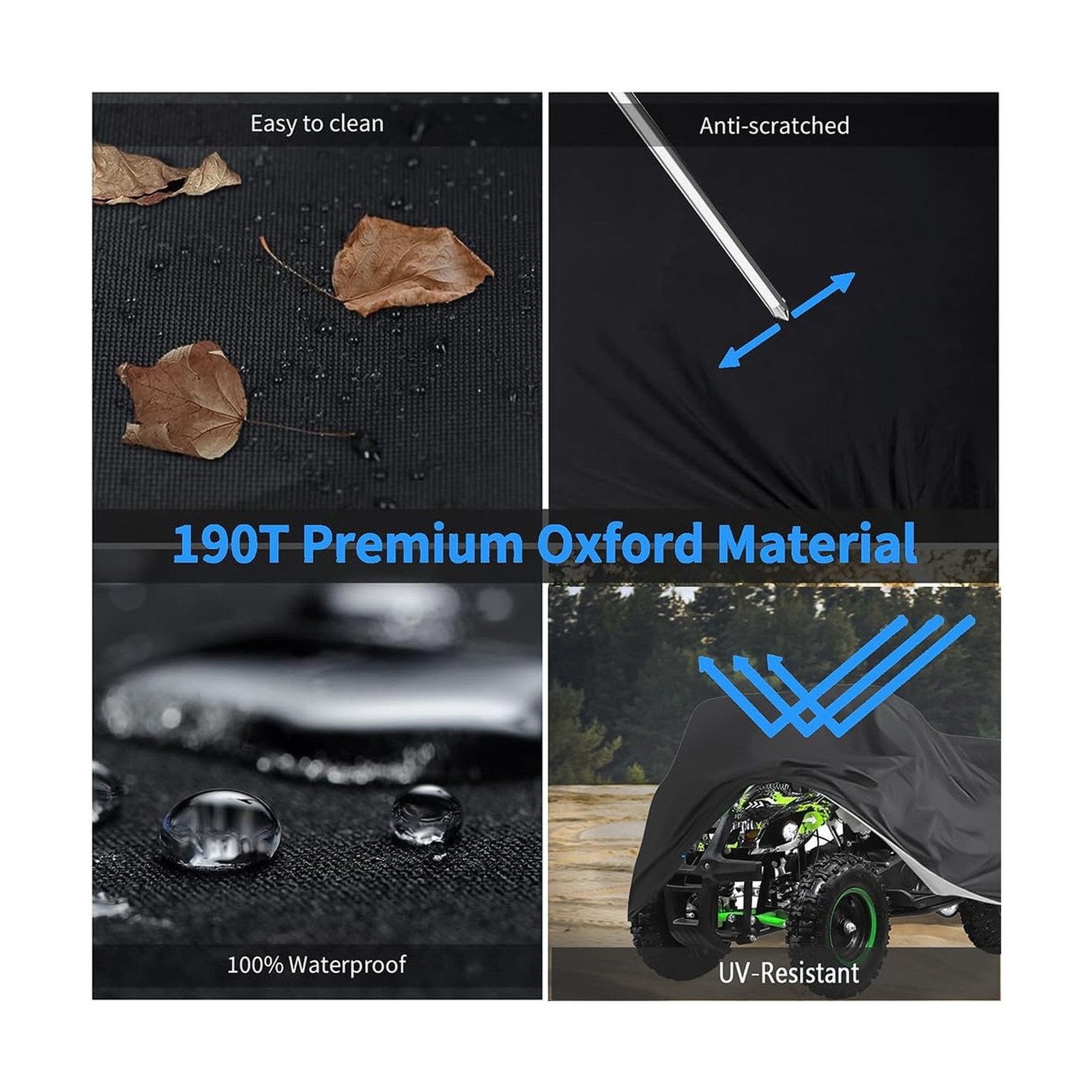 ATV Covers Waterproof 4 Wheeler Covers Quad Covers Used for Polaris Yamaha Su…