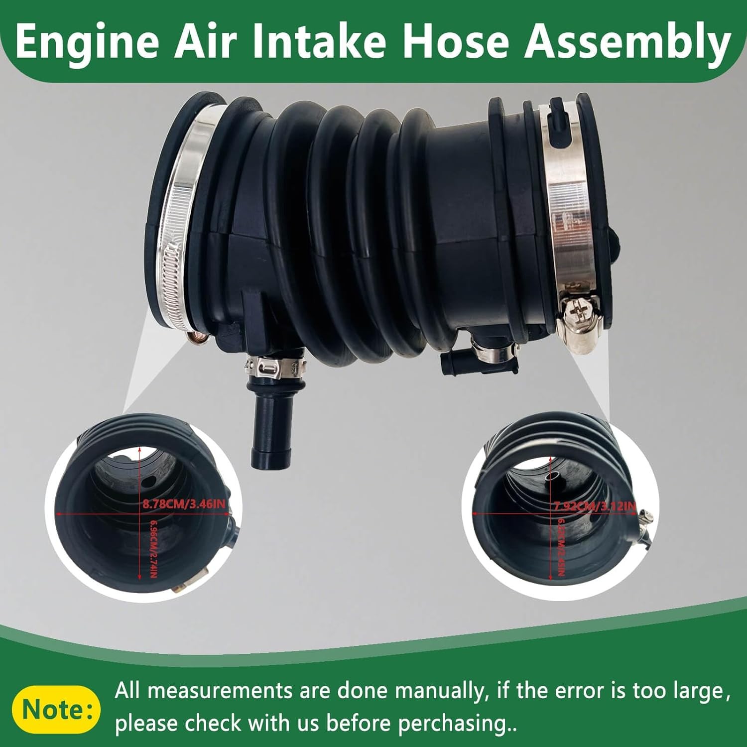 Engine Air Intake Hose Assembly Compatible with Ford Fusion 2013-2020 |
