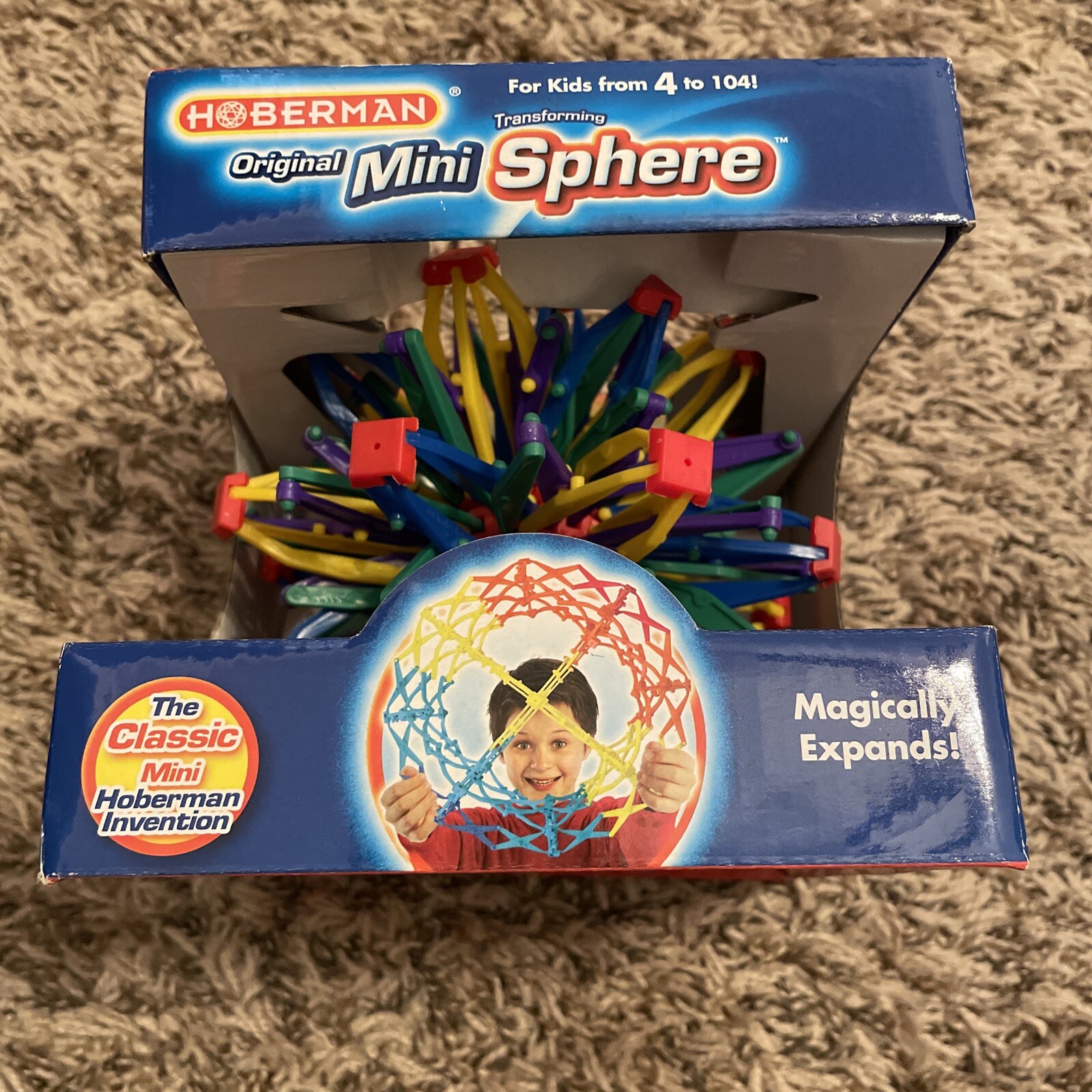 Hoberman Mini Sphere Expanding 6” to 11” Toy Ball stem learning fidget sensory