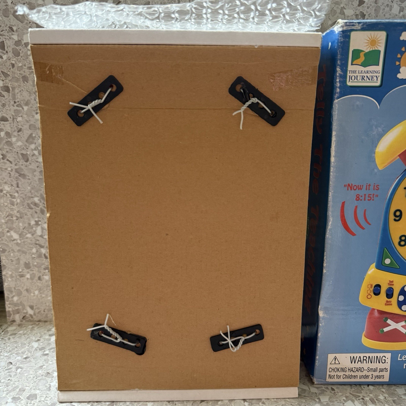 The Learning Journey Telly The Teaching Time Clock Blue/Yellow NOS W/BOX