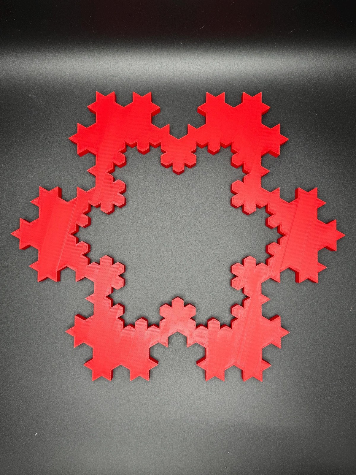 Koch Snowflakes – Fractal Curve Model, 3D Print Desk Art and Learning Tool Gift