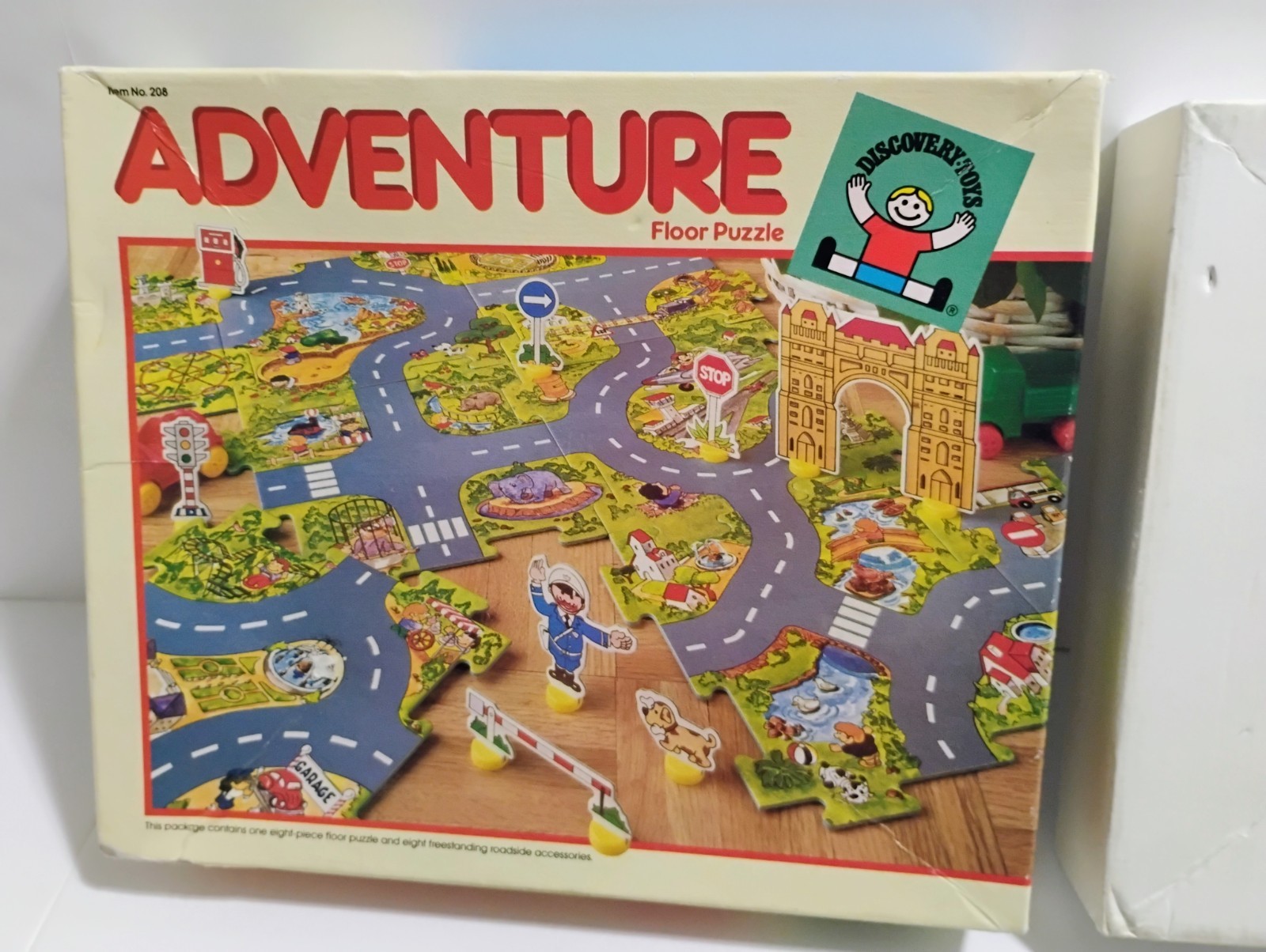 Vintage 1986 Discovery Toys Adventure Floor Puzzle Playset