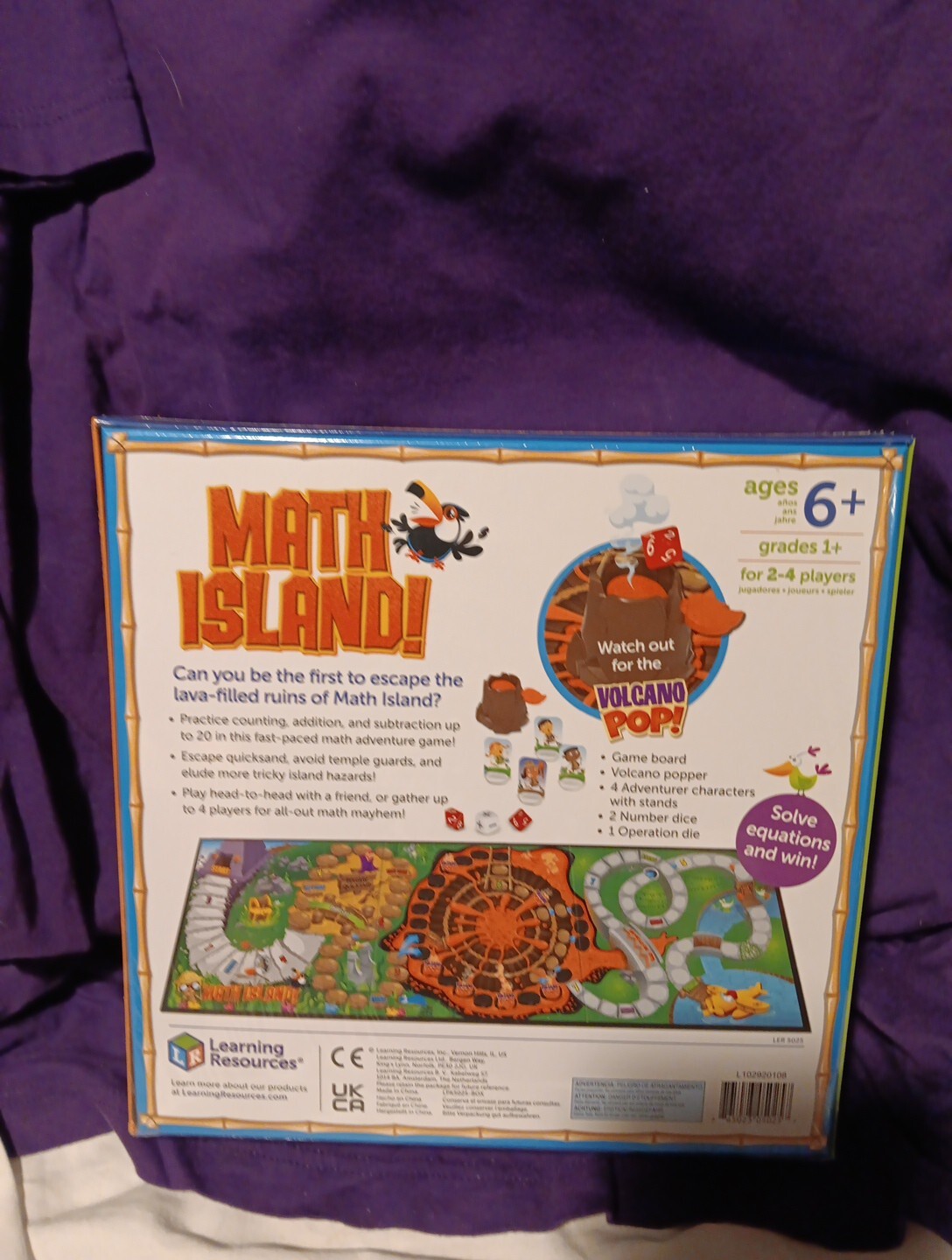 Learning Resources Math Island Addition & Subtraction Game Elementary Math NEW S