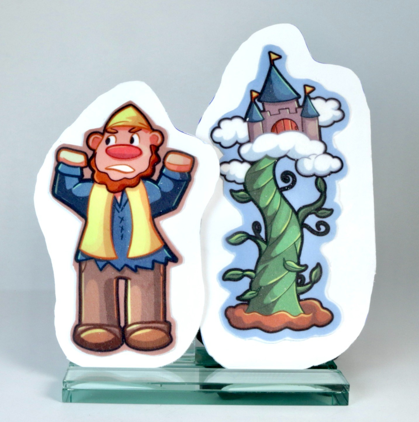 Set of Jack and the Beanstalk Story Characters, Felt on Foam Board