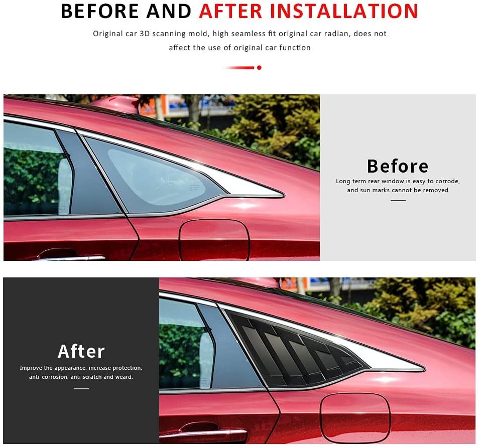 Sport Style Matte Black Window Louvers Honda Accord