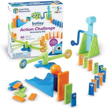 Learning Resources Botley Coding Robot Kit Action Challenge Set, Chain Reaction