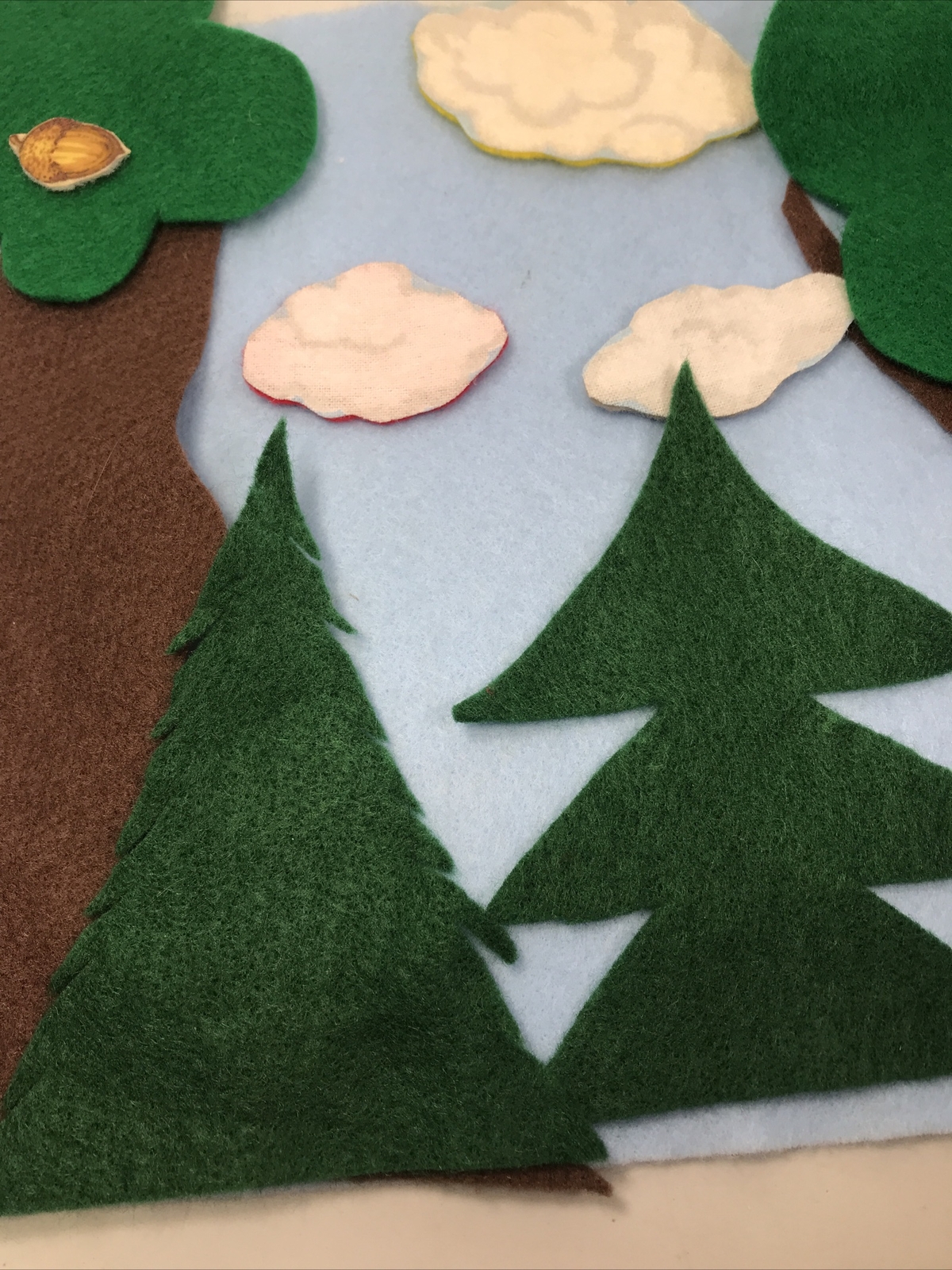 Forest Felt Flannel Pellon Pieces Storyboard Lot Of 16 Including Blue Sky Sheet