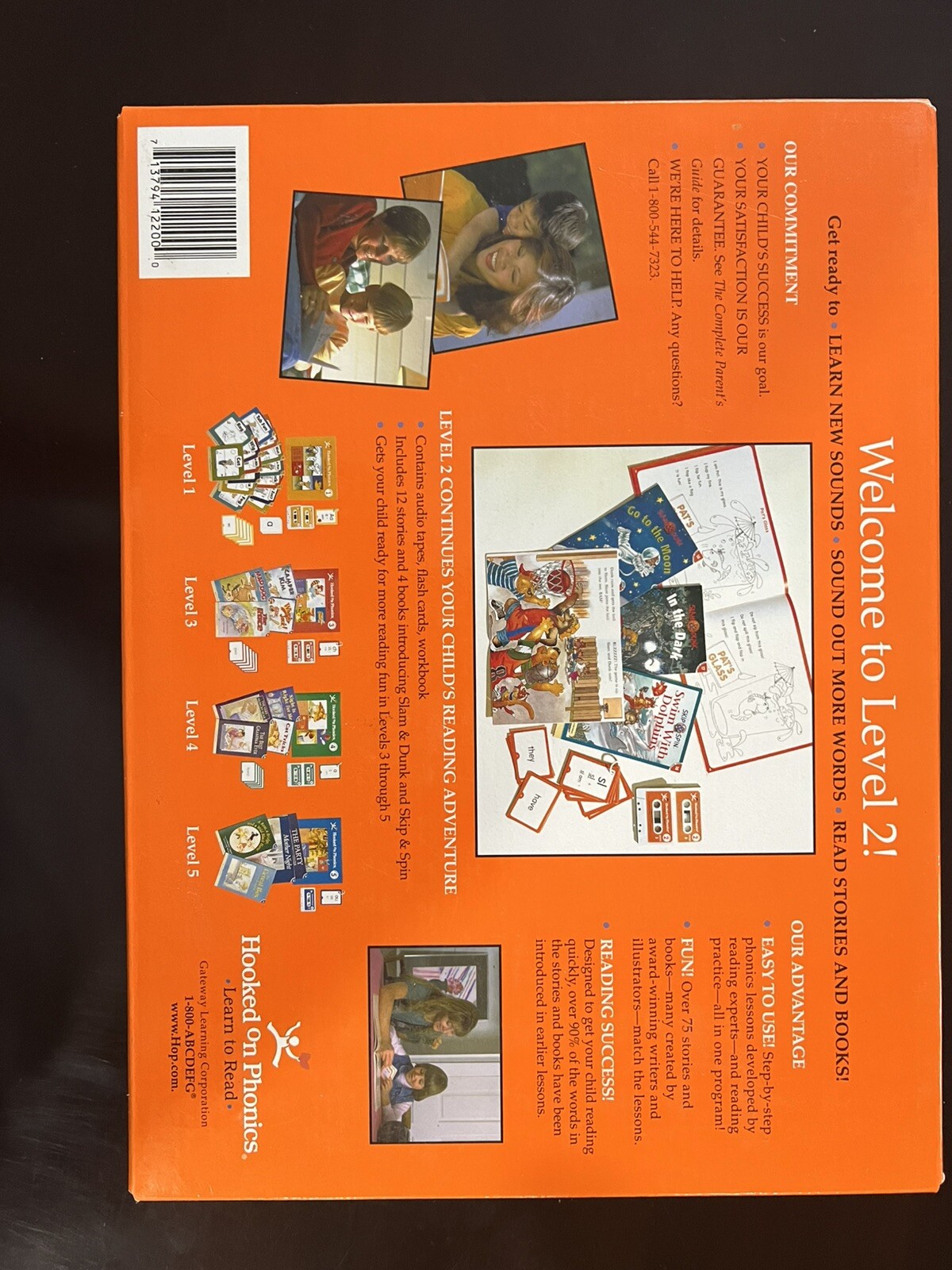 INCOMPLETE!! READ!! HOOKED ON PHONICS LEARN TO READ LEVEL 2 3 & 5 BOOK CD TAPE