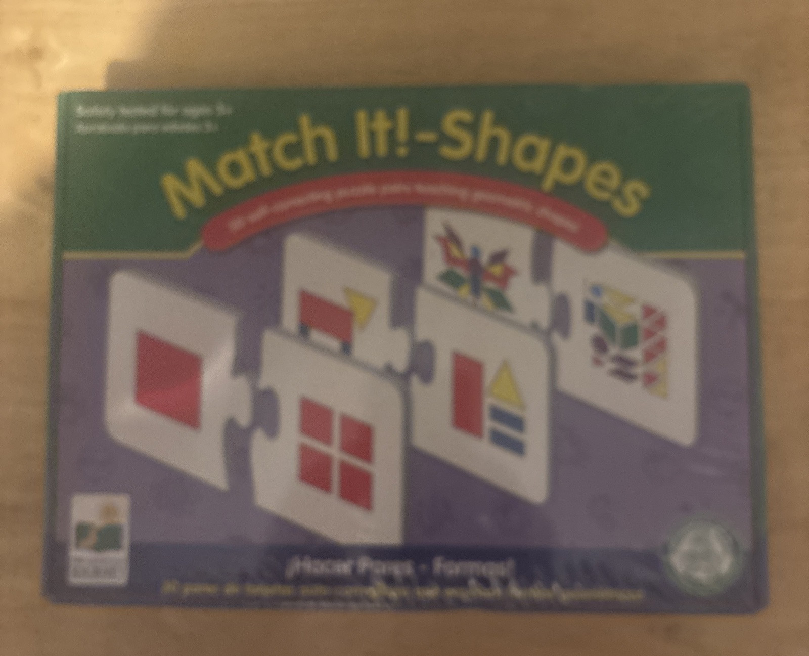 Match It! Shapes – 30 Self-Correcting Puzzle Sets Teaching Shapes – 3+ – Sealed