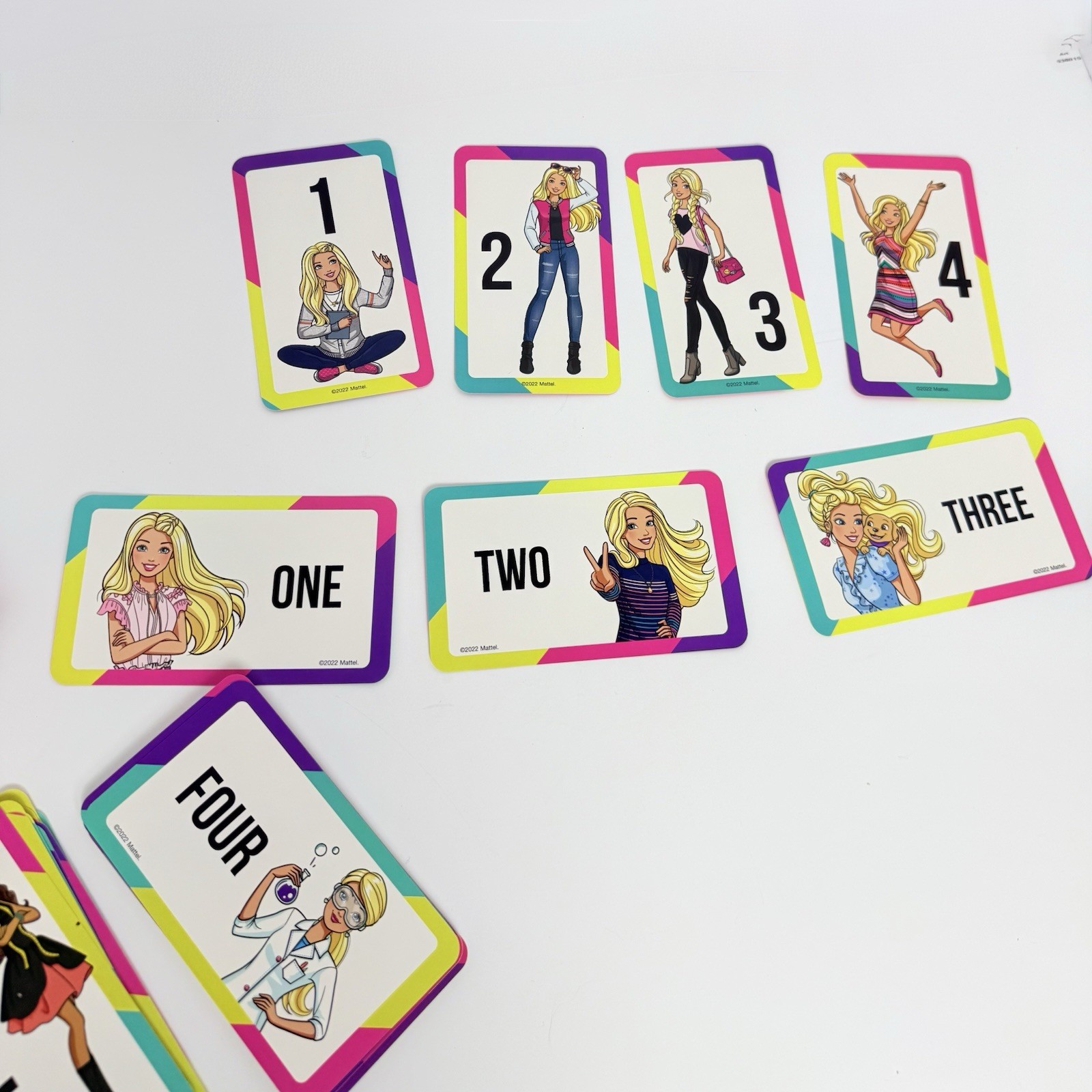Barbie & Friends Numbers & Counting Learning 36 Flash Cards ~ NEW ~