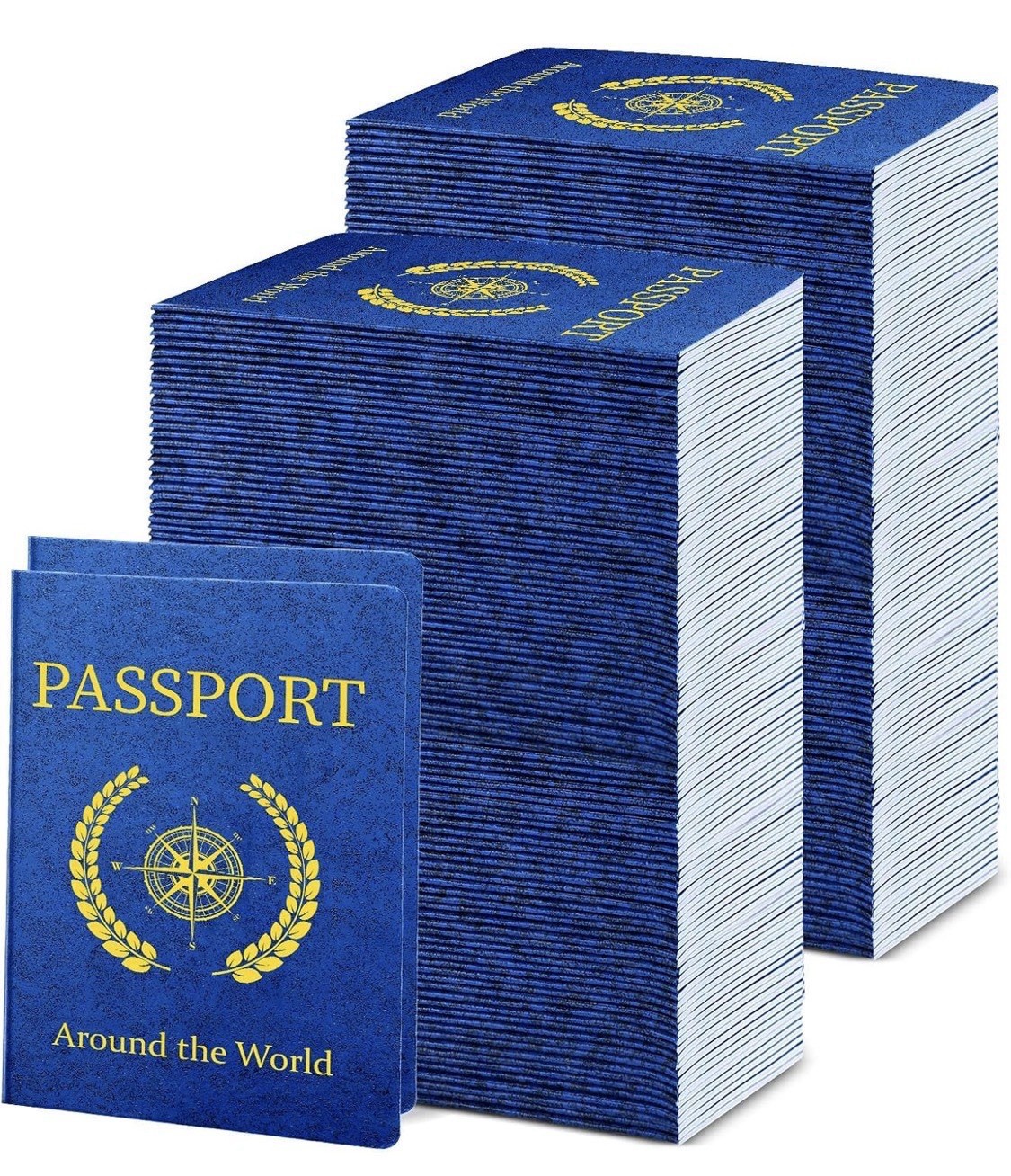 200 Blank Passport Notebooks for Kids Travel Party Favors Classroom Activity Boo