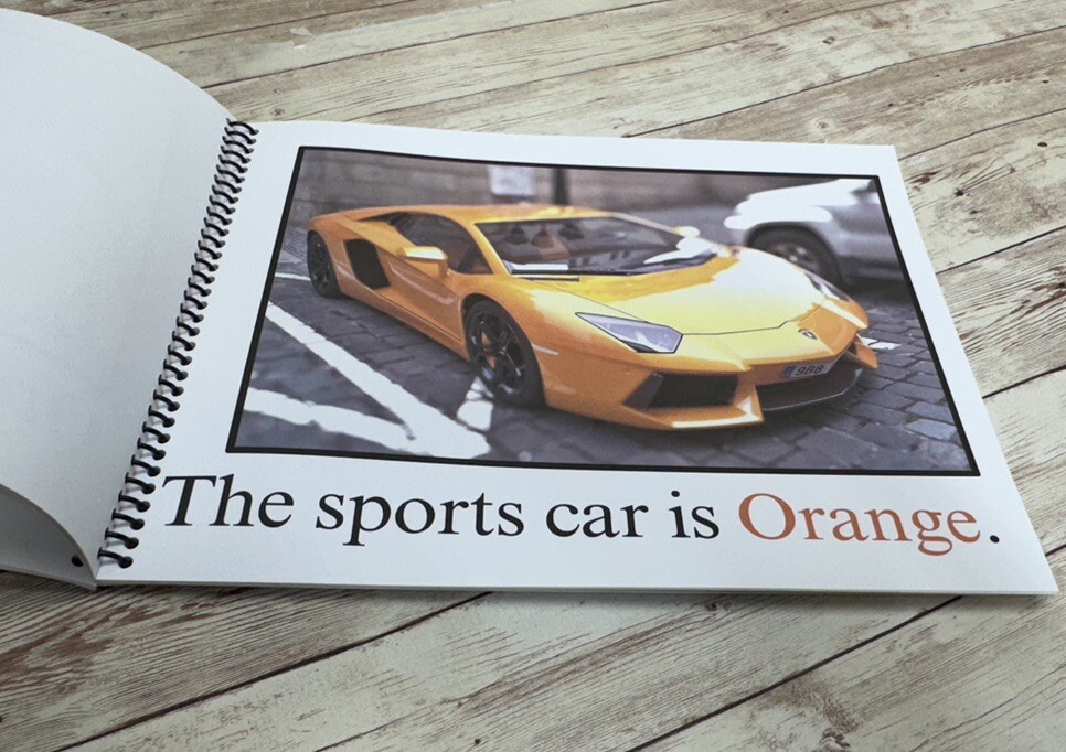 Orange | The Orangest Orange | LEARNING COLORS | Spiral Bound Picture Book