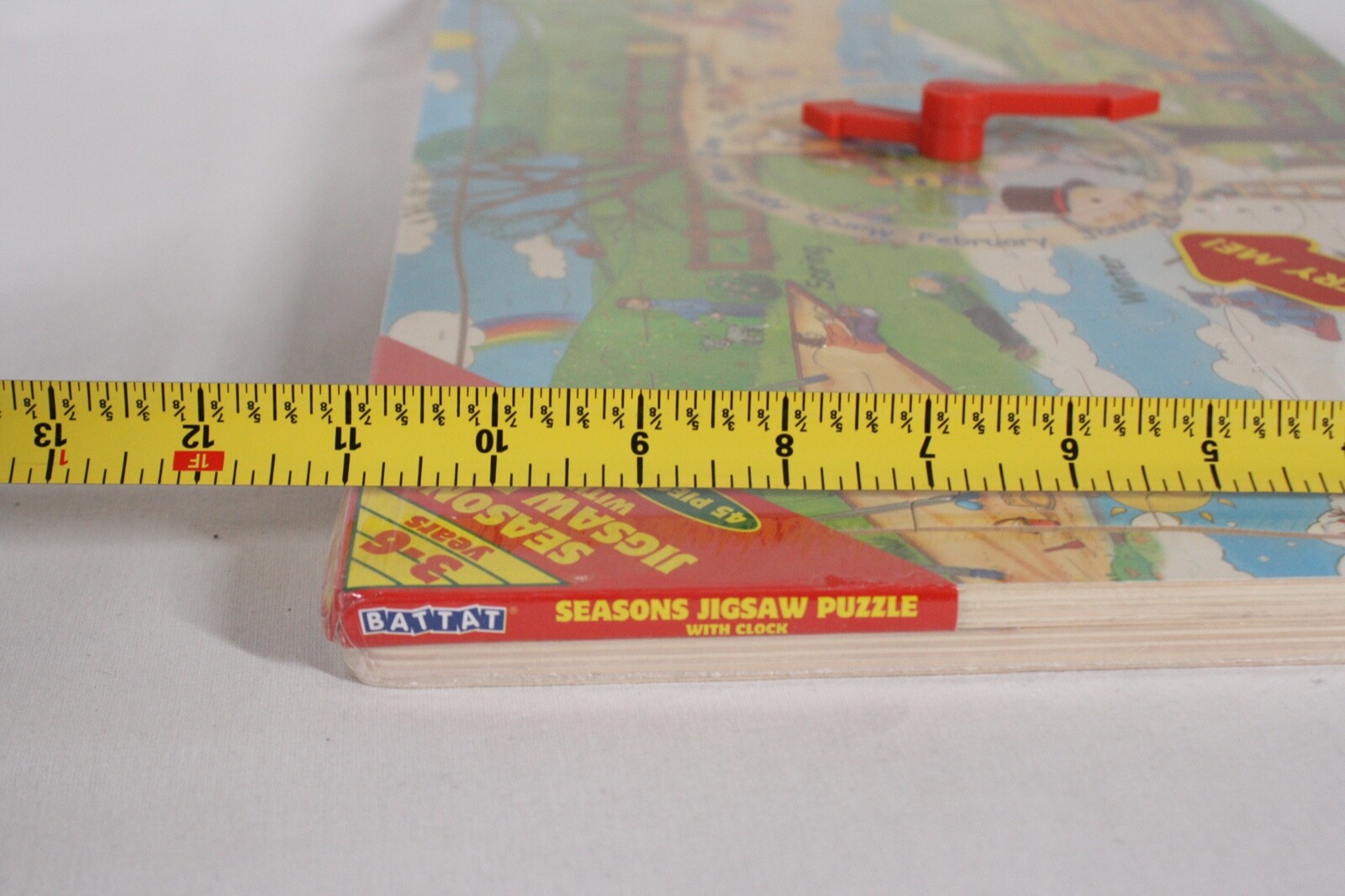 BATTAT 2001 WOODEN MAGNETIC EDUCATIONAL PUZZLE CALENDAR ACTIVITY BOARD NEW