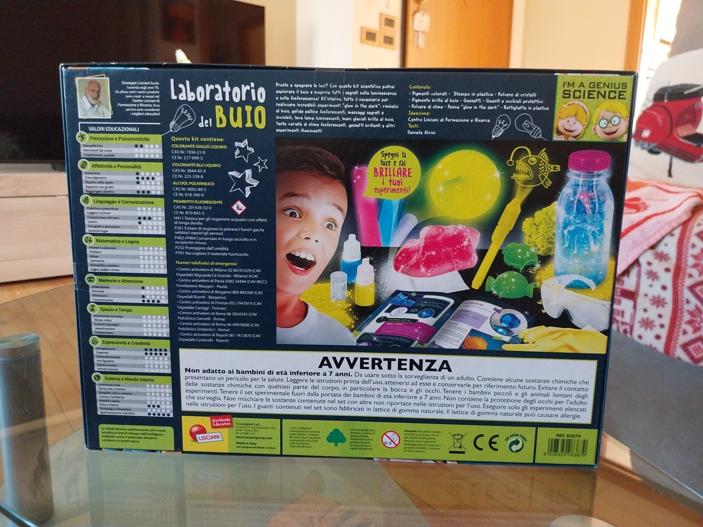 Game Laboratorio del Buio la Scienza da Fare a luci Off Lisciani M. in Italy
