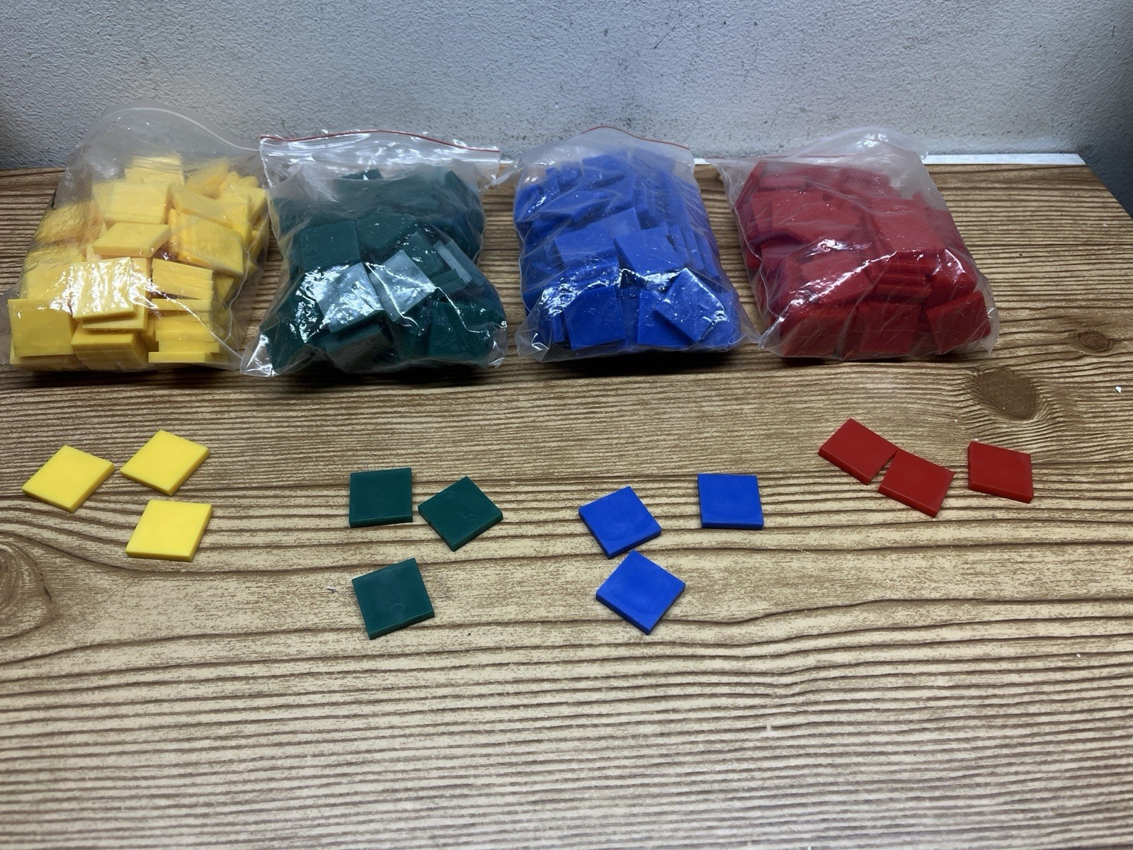 2-lbs Learning Resource 1″ Square Color Tiles Measure Sort Math Manipulative