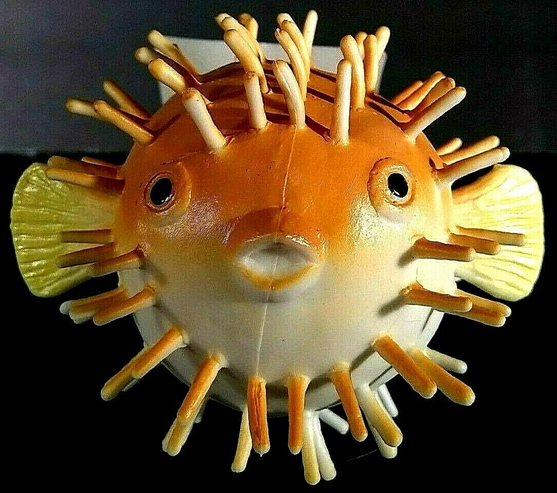 Boley Nature World Sea Creatures poisonous PufferFish Blowfish Ocean fish Brown