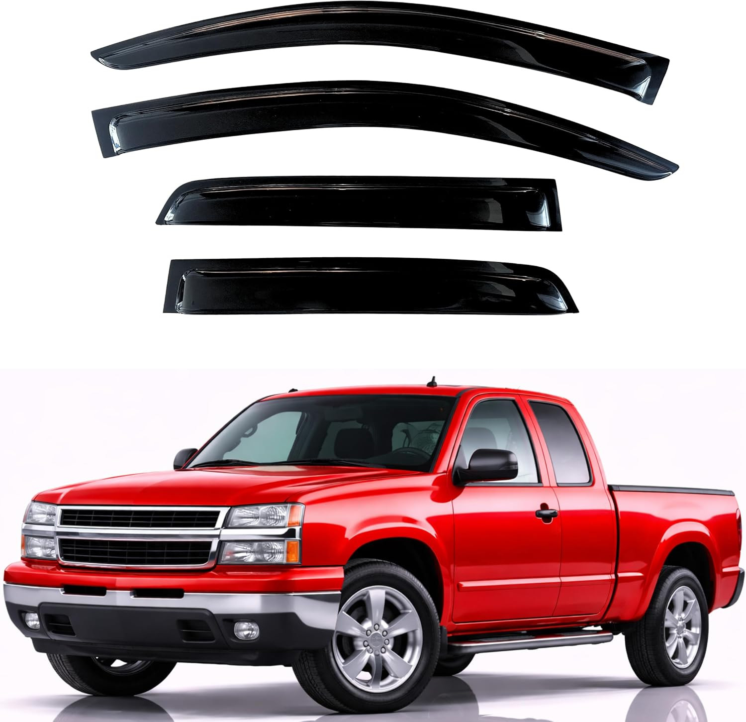Rain Guards for 1999-2006 Chevrolet Silverado/Gmc Sierra 1500/2500HD/3500HD Exte