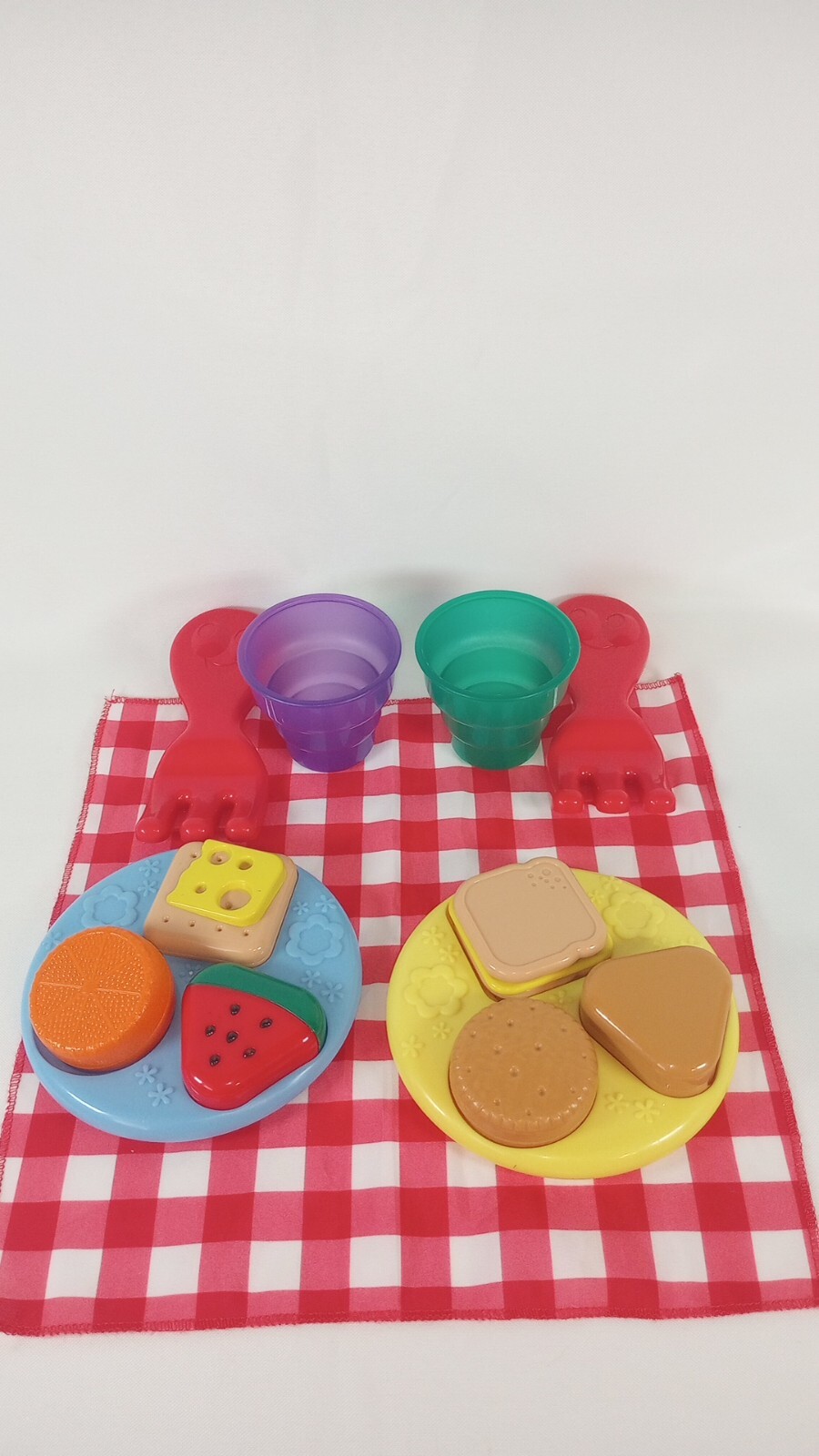 Leapfrog Purple Shapes & Sharing Picnic Baskets Learning Toddlers Toy 14Pcs