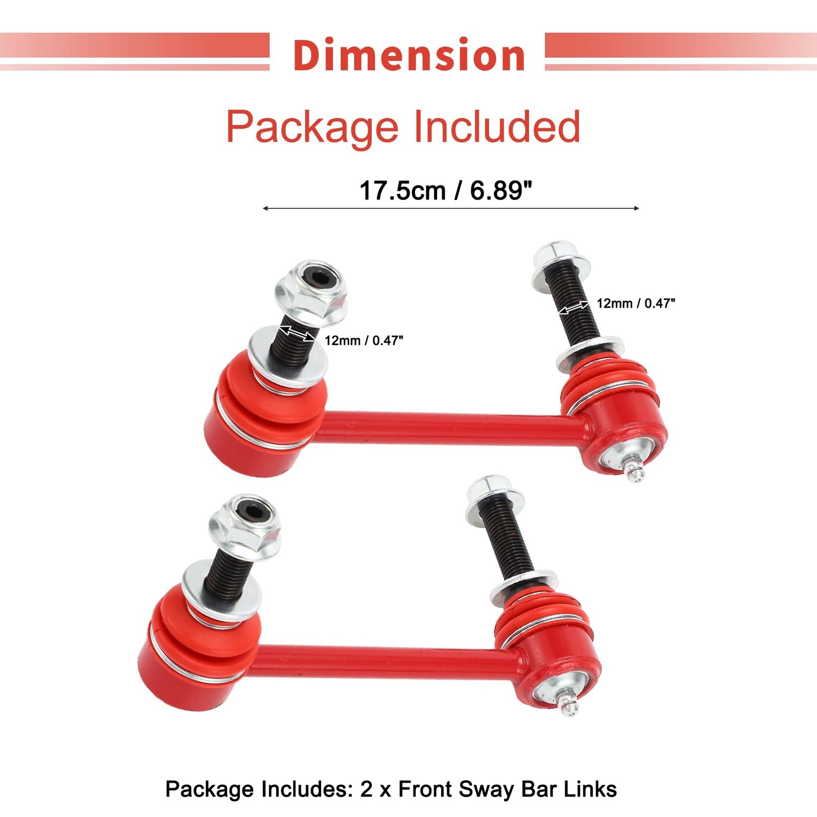 X AUTOHAUX 2 Pcs Front Sway Bar Links Stabilizer Link Kit for Toyota Tacoma 2…