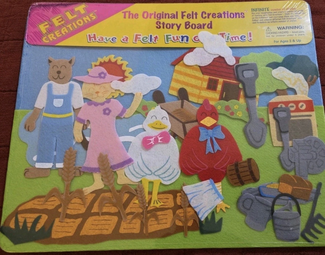 Felt Creations Hurricane Toys LITTLE RED HEN Storyboard 52 Pieces