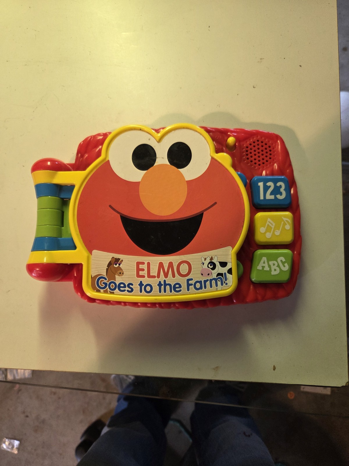 Sesame Street Elmo Goes to the Farm Interactive Musical Toy Book Letters/Numbers