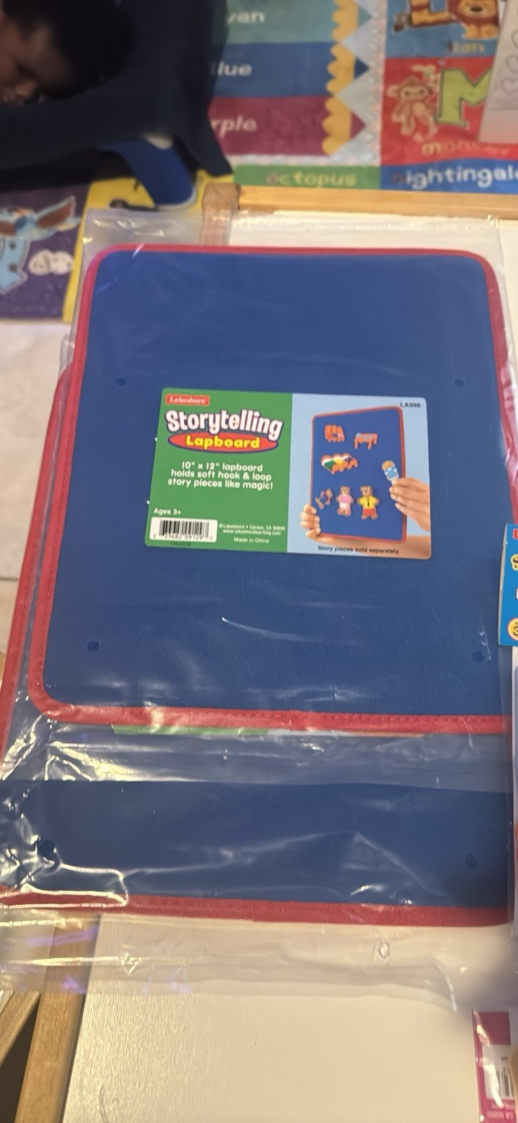 Lakeshore Storytelling Lapboard Learning Board Blue/Red Age 3+ LA598