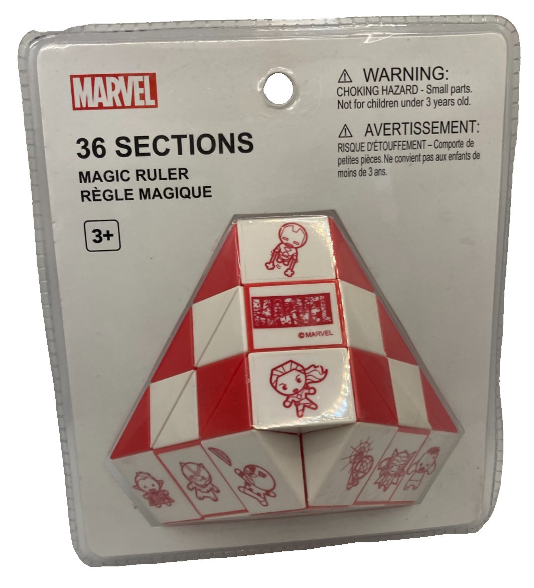 Marvel 36 Sections Magic Ruler Snake Puzzle Miniso New Sealed Brain Teaser