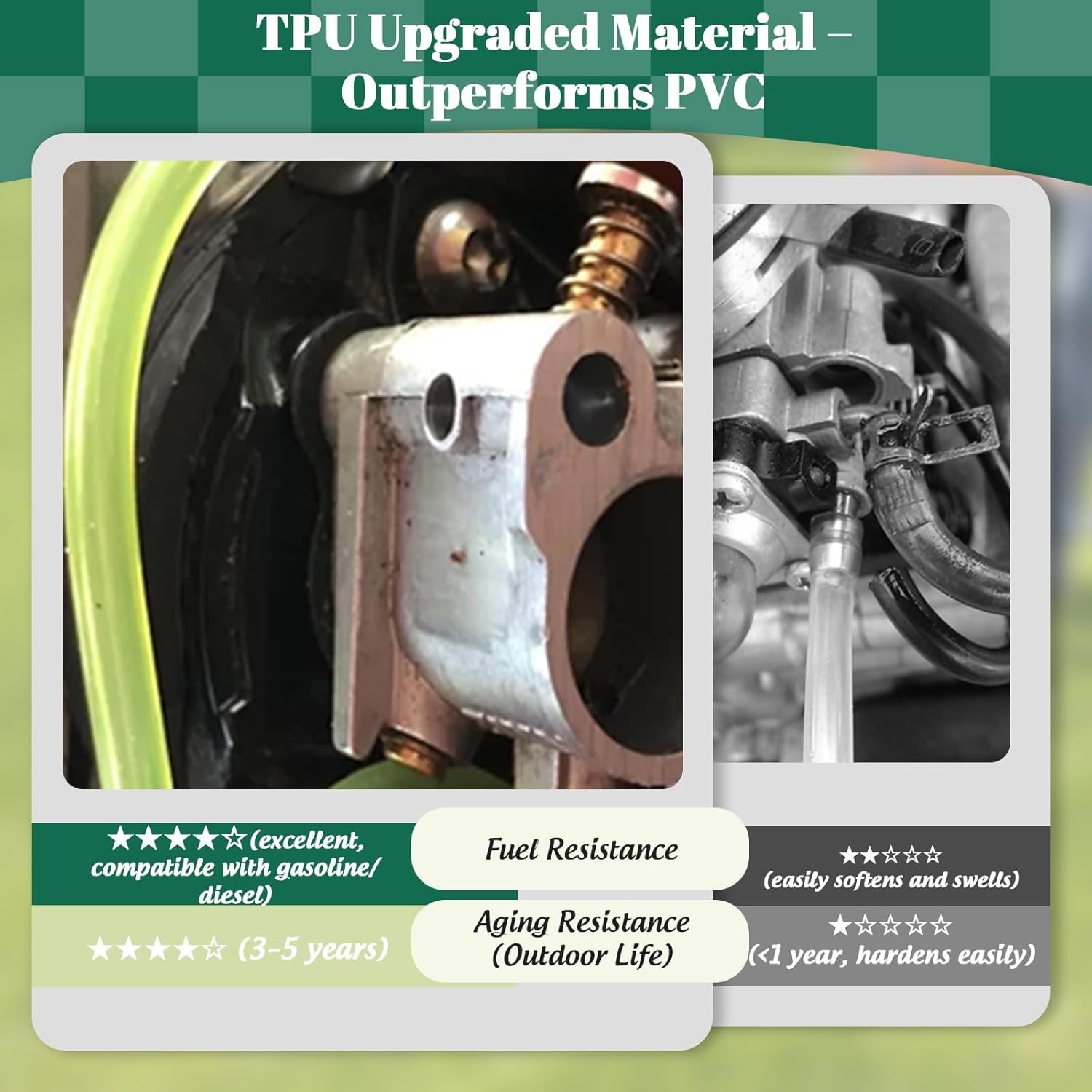 Premium TPU Fuel Line Kit 3 Sizes (3mm ID/5mm OD, 5mm ID/8mm OD, 6mm ID/9mm OD),
