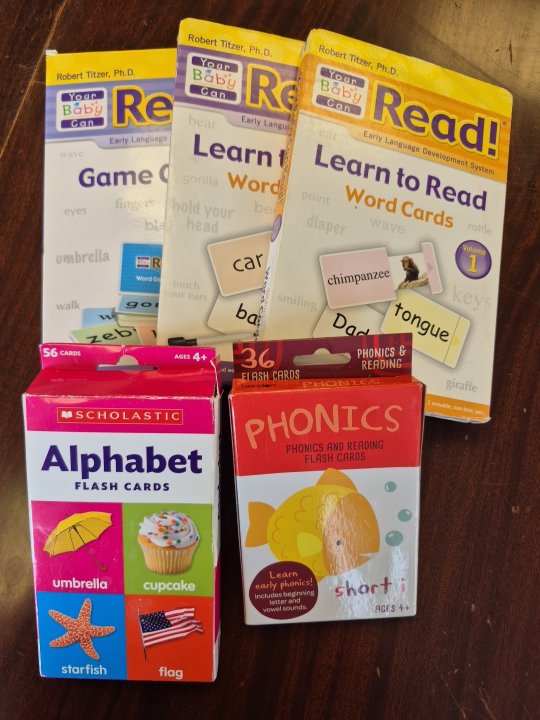 Learning To Read Flash Cards W/Alphabet And Phonics