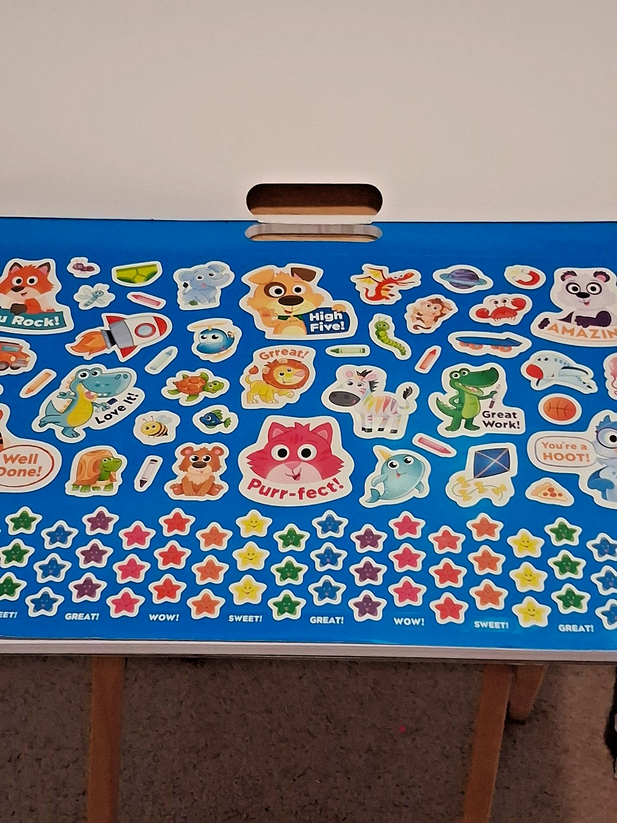 Let’s Learn Kindergarten Giant Activity Floor Pad 100+ Stickers Phonics Coloring