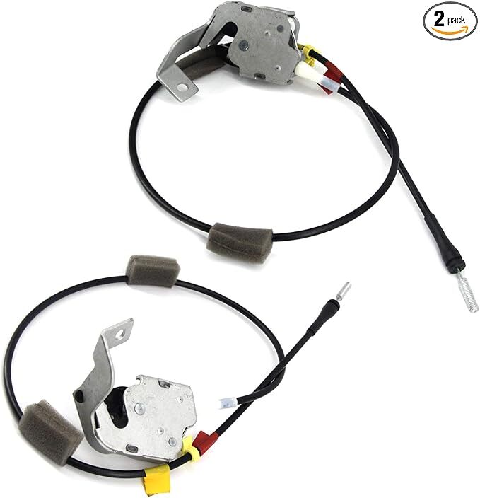 Rear Door Latch w/Cabel for Ford F150 1997-2004, Left and Right 2 Pack, Fit Rear