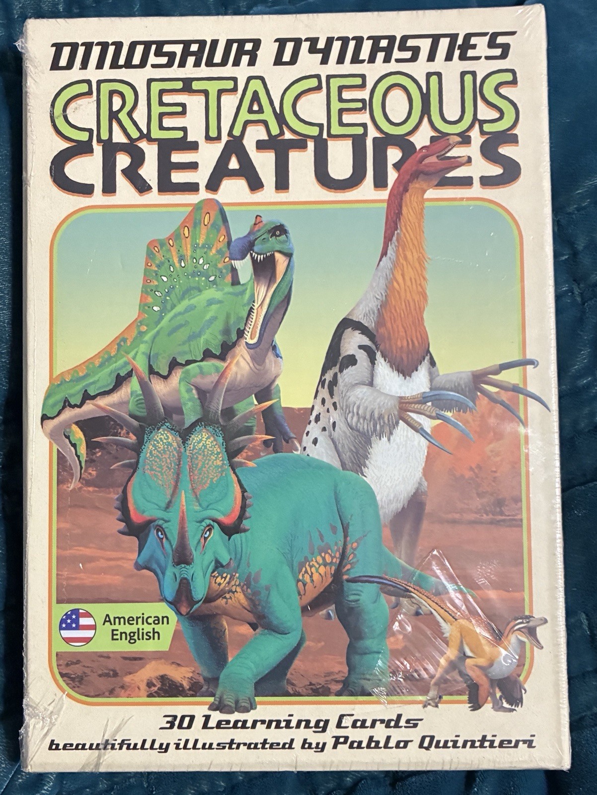 Dinosaur Dynasties: Cretaceous Creatures Cards, Set of 30 Learning Flash Cards