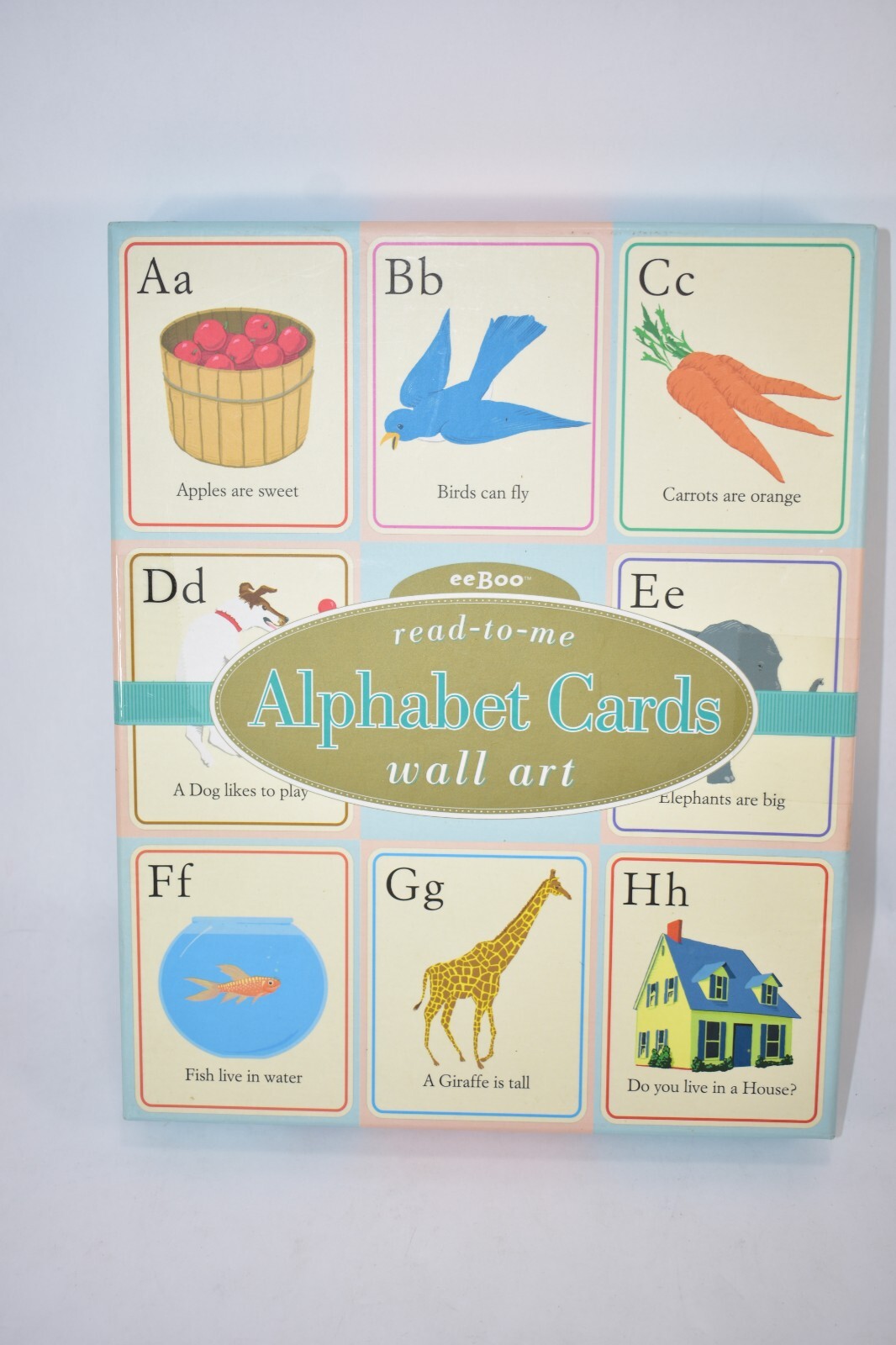 eeBoo Saxton Freymann Read-To-Me Alphabet Wall Cards 2004 ABC Art 8×10 – 26ct