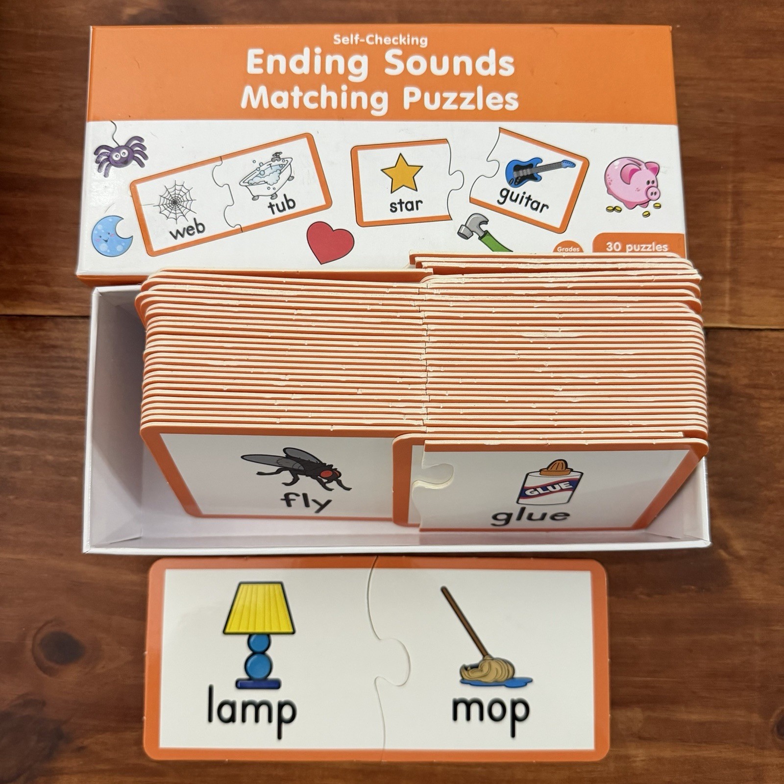Beginning Sounds & Ending Sounds Matching Puzzles Homeschool Phonics Reading