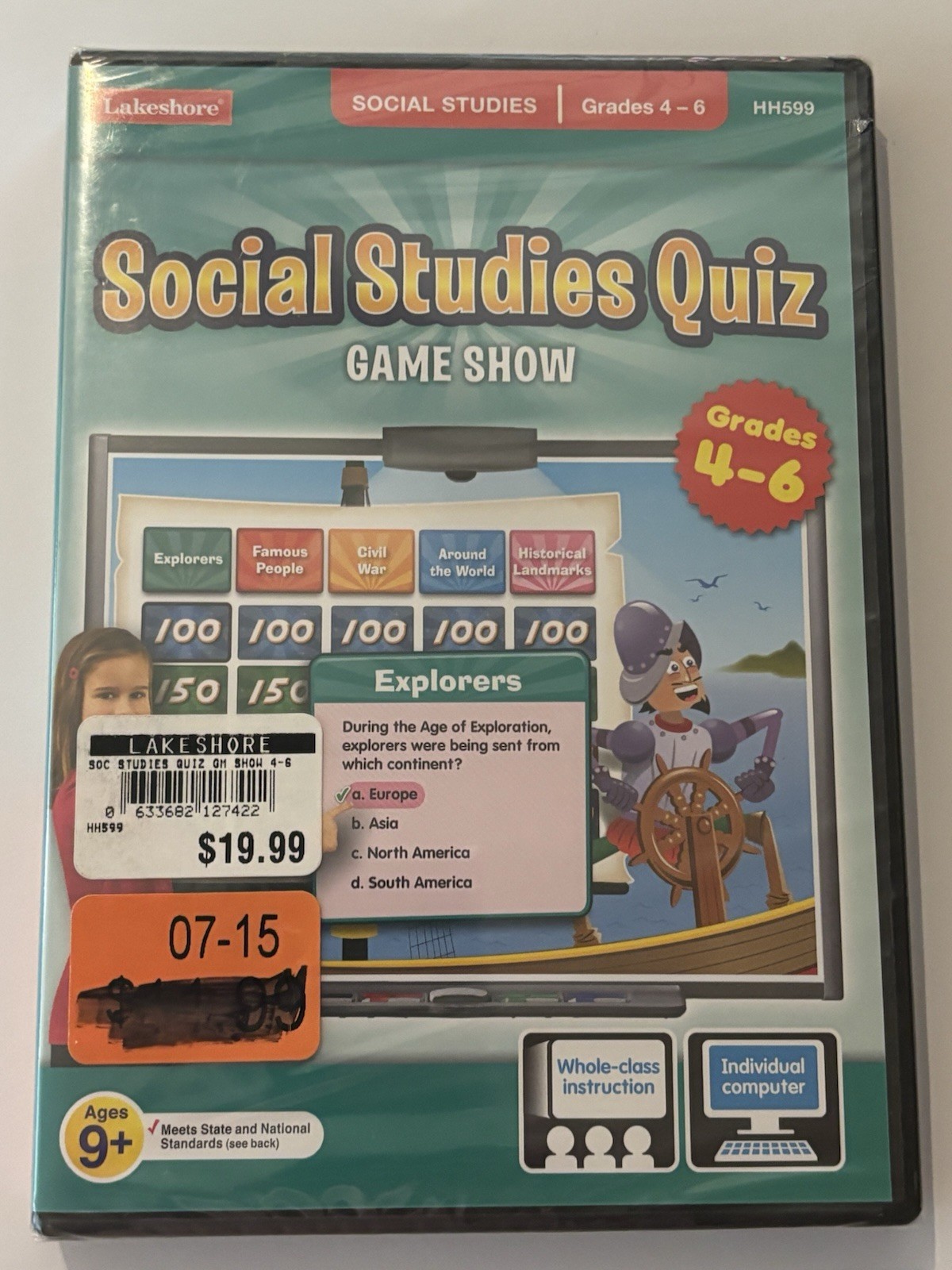 Lakeshore Social Studies Quiz Game Show CD-ROM Grades 4-6