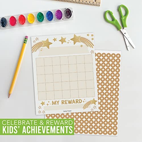 Sticker Chart for Kids Behavior at Home & Classroom – 25 Reward Chart for Kids