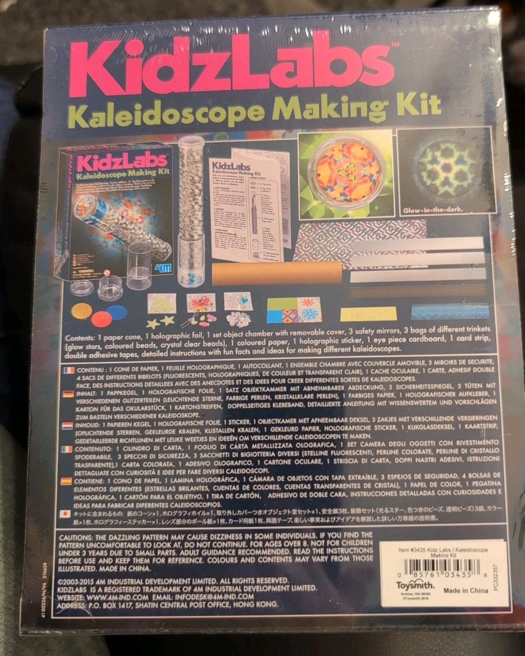 4M Kidzlabs Kaleidoscope Making Kit – Optical Light Physics Stem Toys Craft G…